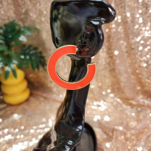 New Marlyn Schiff Open Hoop Earrings - Available In 2 Colors - Picture 8 of 9